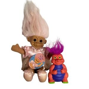 Vintage 90s lot of 2 Russ Troll Dolls